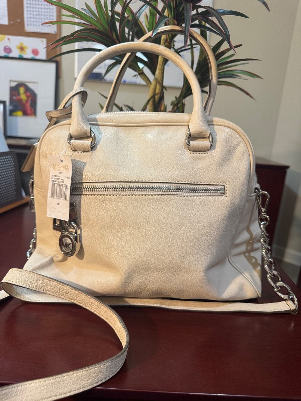 MICHAEK KORS KNOX IORY SATCHEL BAG (220